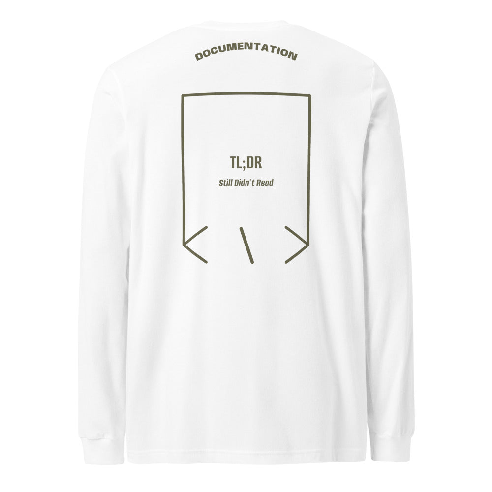 TL;DR — White Military Green back mockup