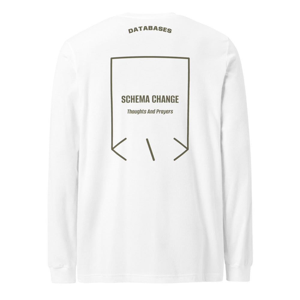 Schema Change — White Military Green back mockup