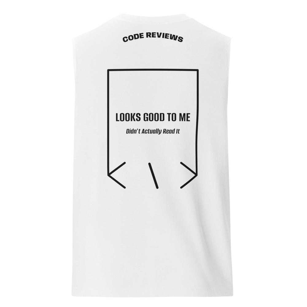 Looks Good To Me — White Black back mockup