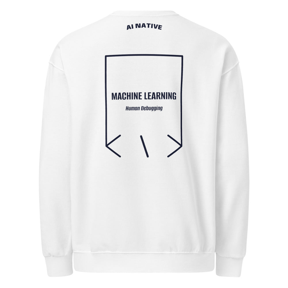Machine Learning — White J. Navy back mockup