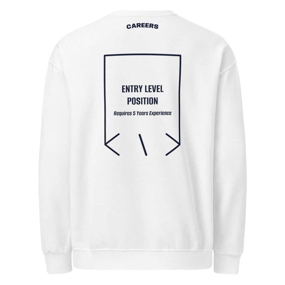 Entry Level Position — White J. Navy back mockup