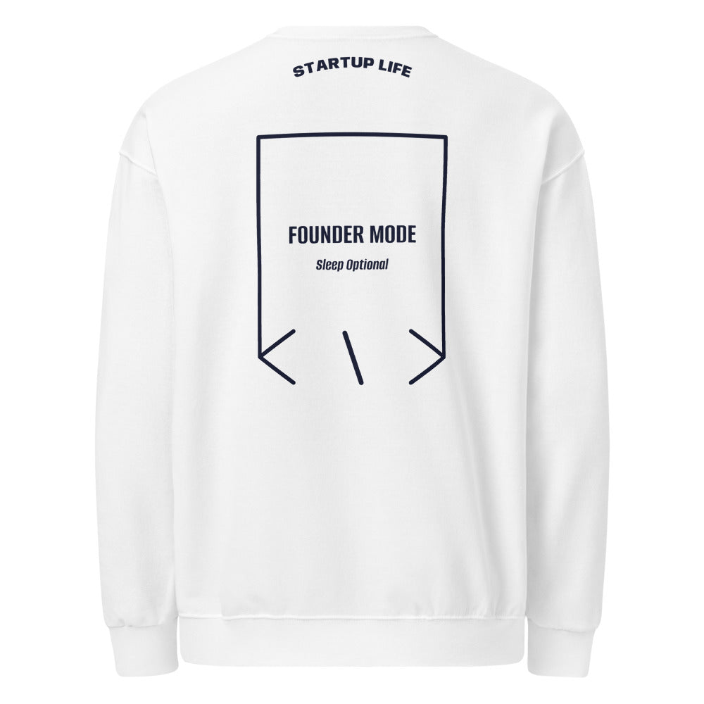 Founder Mode — White J. Navy back mockup