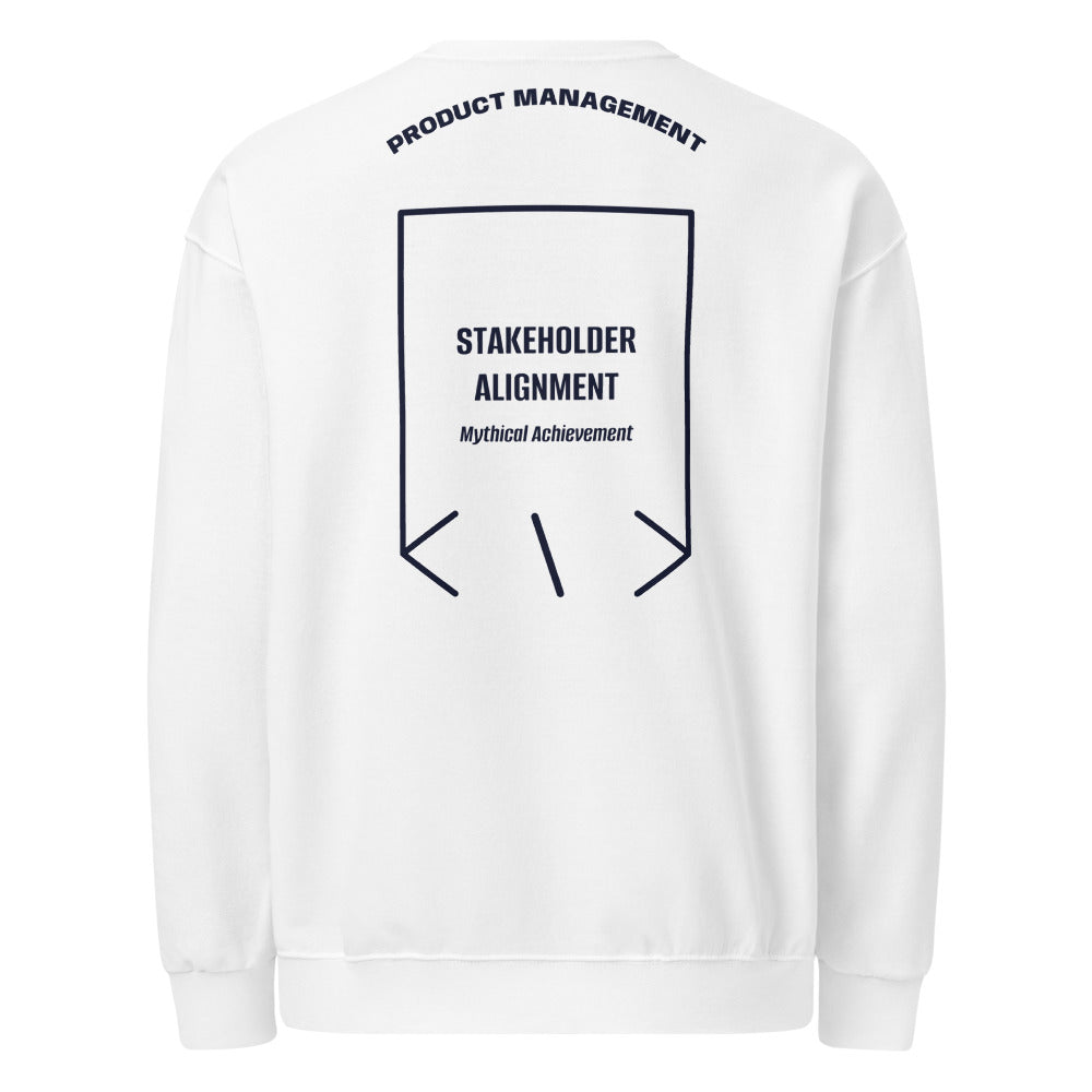 Stakeholder Alignment — White J. Navy back mockup