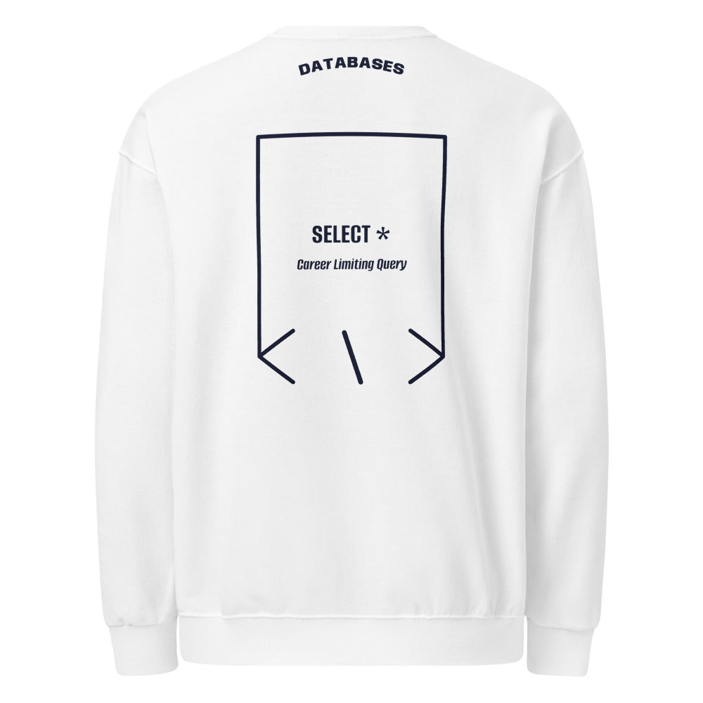 SELECT * — White J. Navy back mockup