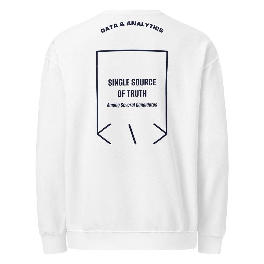 Single Source Of Truth — White J. Navy back mockup