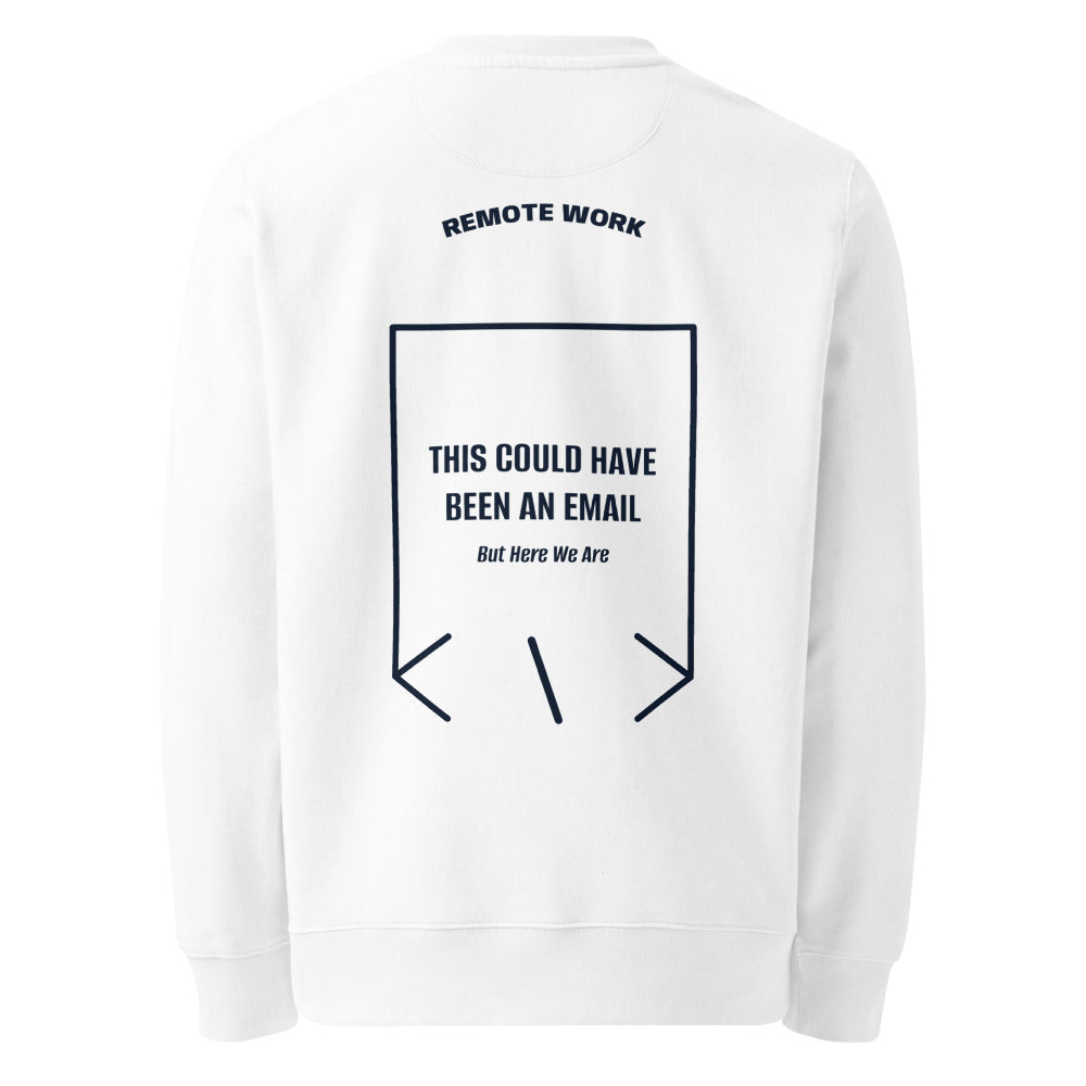 This Could Have Been An Email — White French Navy back mockup