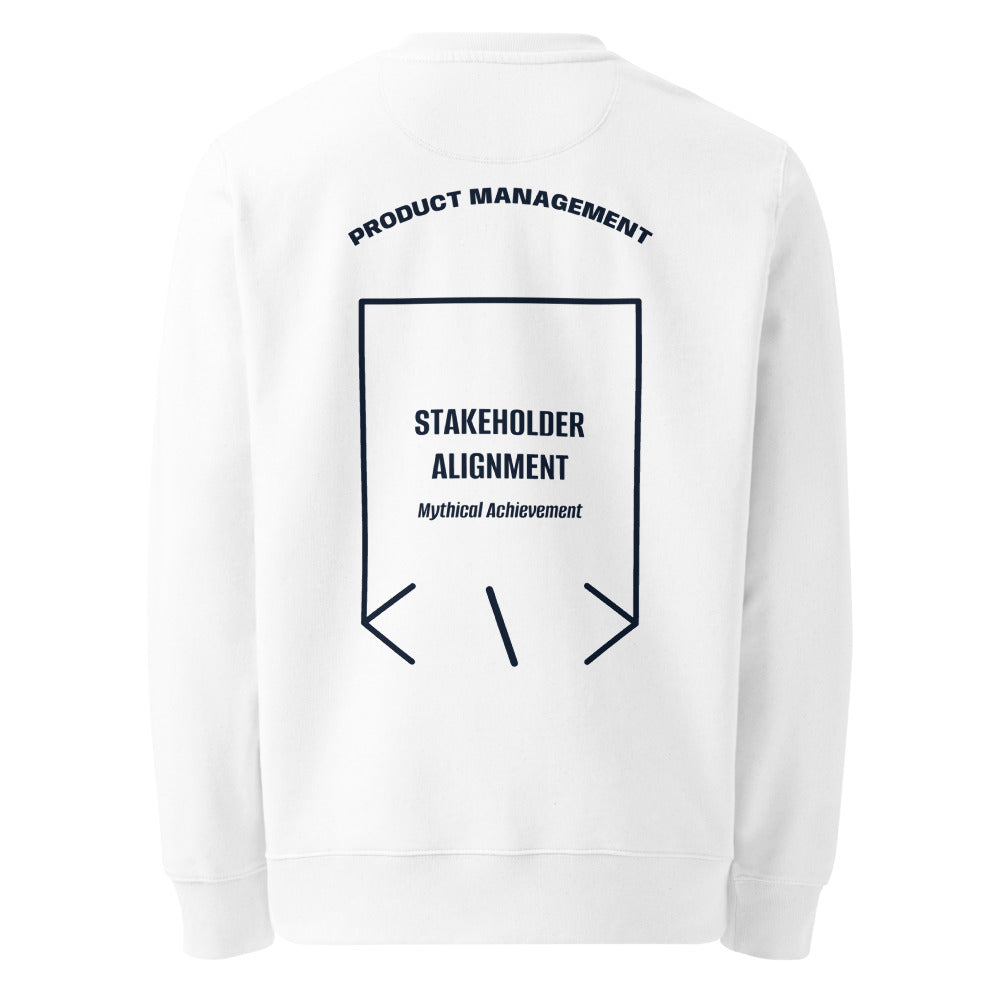 Stakeholder Alignment — White French Navy back mockup