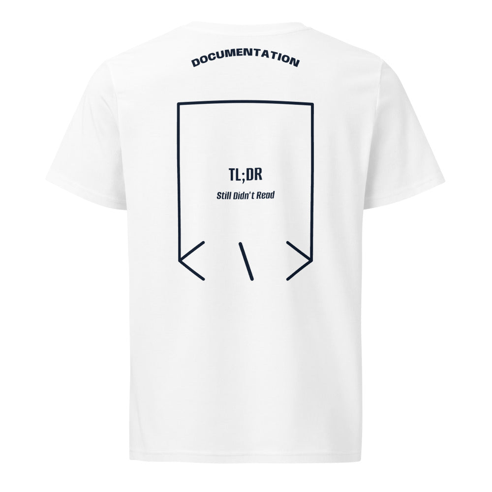 TL;DR — White French Navy back mockup