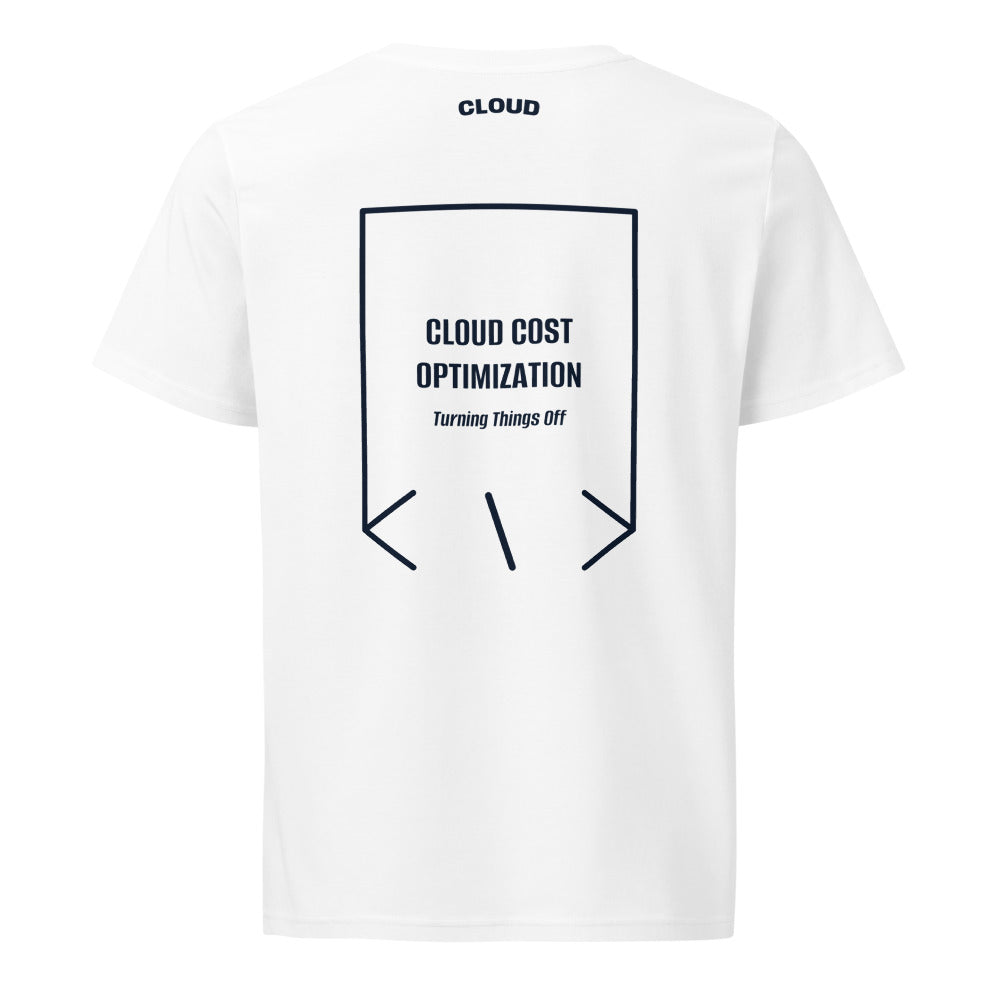Cloud Cost Optimization — White French Navy back mockup