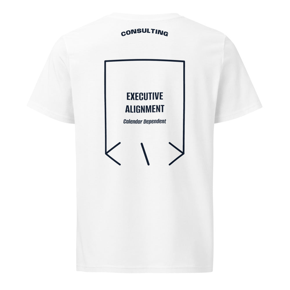 Executive Alignment — White French Navy back mockup