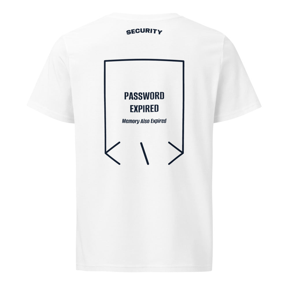 Password Expired — White French Navy back mockup