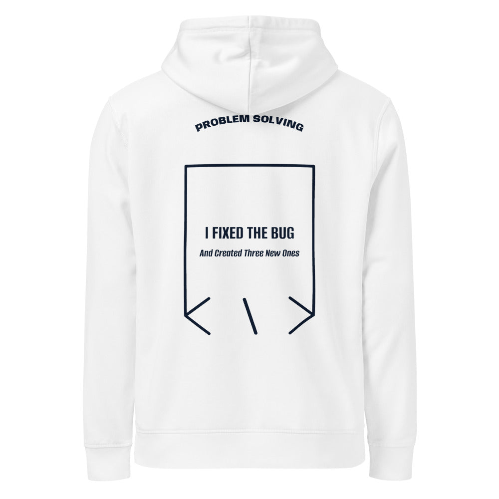 I Fixed The Bug — White French Navy back mockup