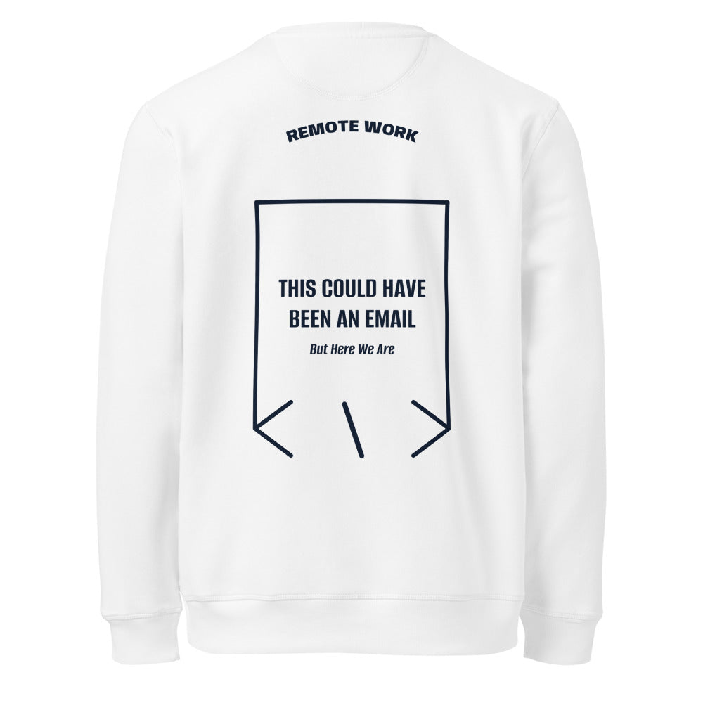 This Could Have Been An Email — White French Navy back mockup