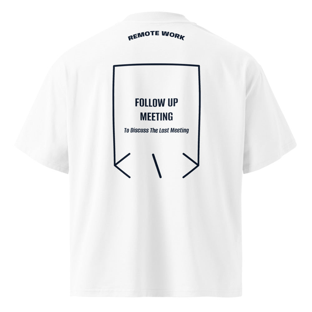 Follow Up Meeting — White French Navy back mockup