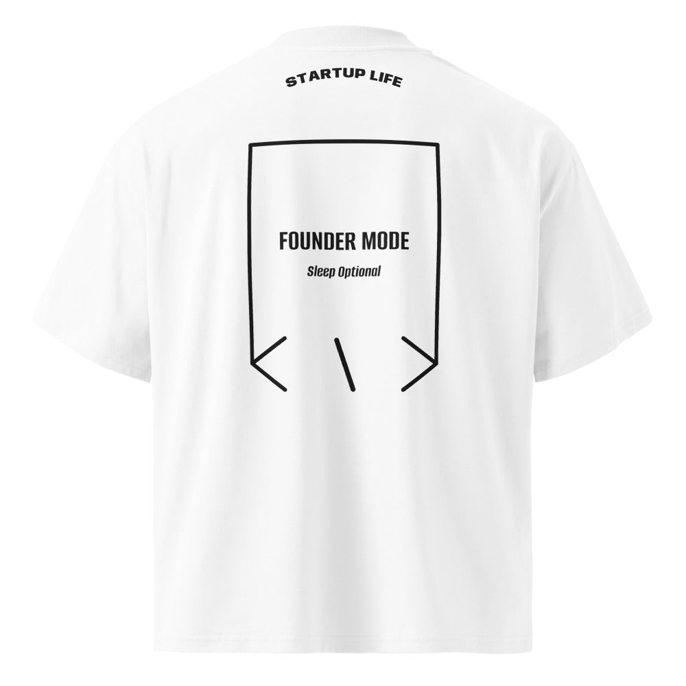 Founder Mode — White Black back mockup