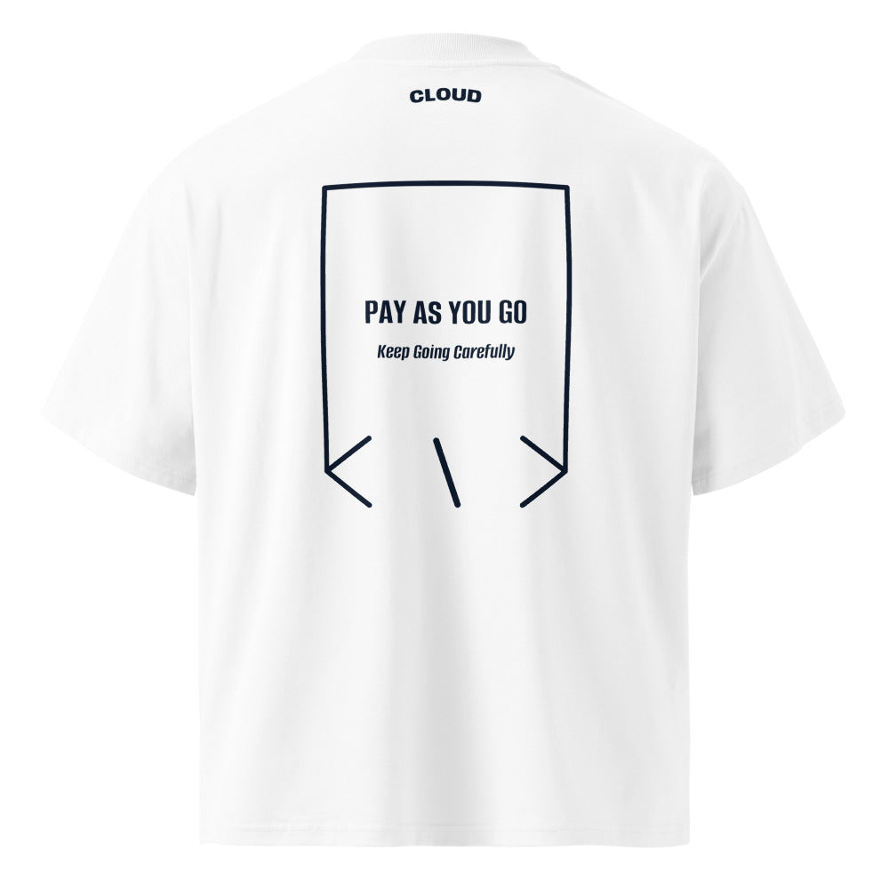 Pay As You Go — White French Navy back mockup