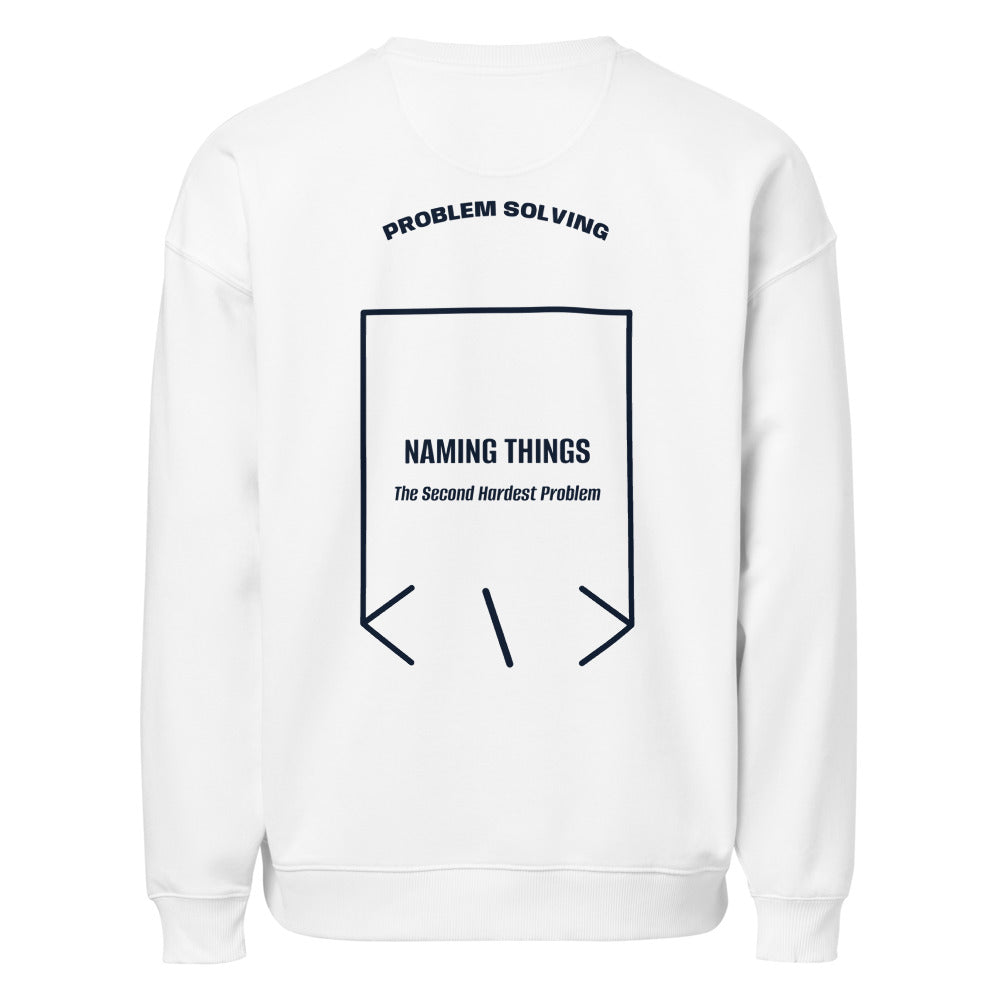 Naming Things — White French Navy back mockup