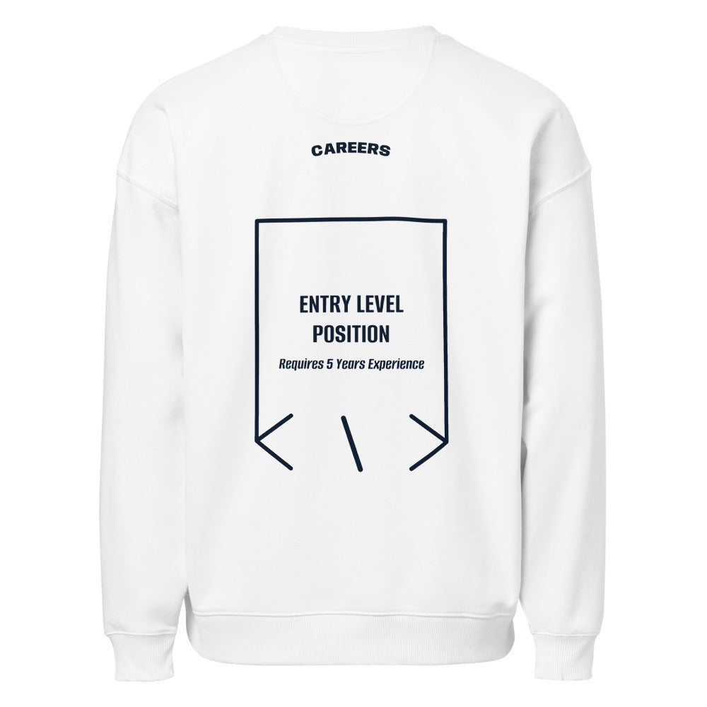 Entry Level Position — White French Navy back mockup
