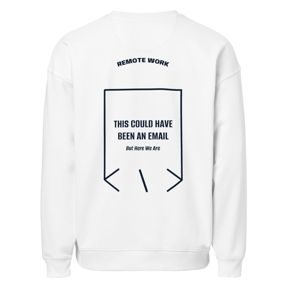 This Could Have Been An Email — White French Navy back mockup