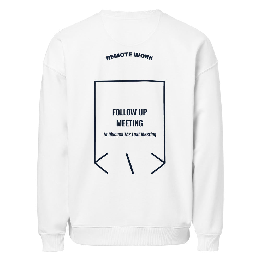 Follow Up Meeting — White French Navy back mockup