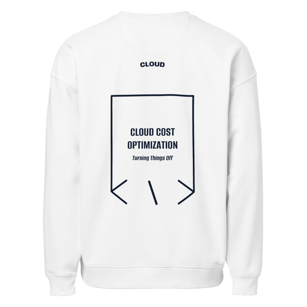 Cloud Cost Optimization — White French Navy back mockup