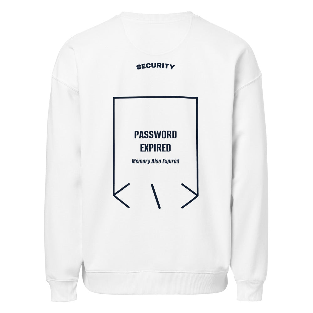 Password Expired — White French Navy back mockup