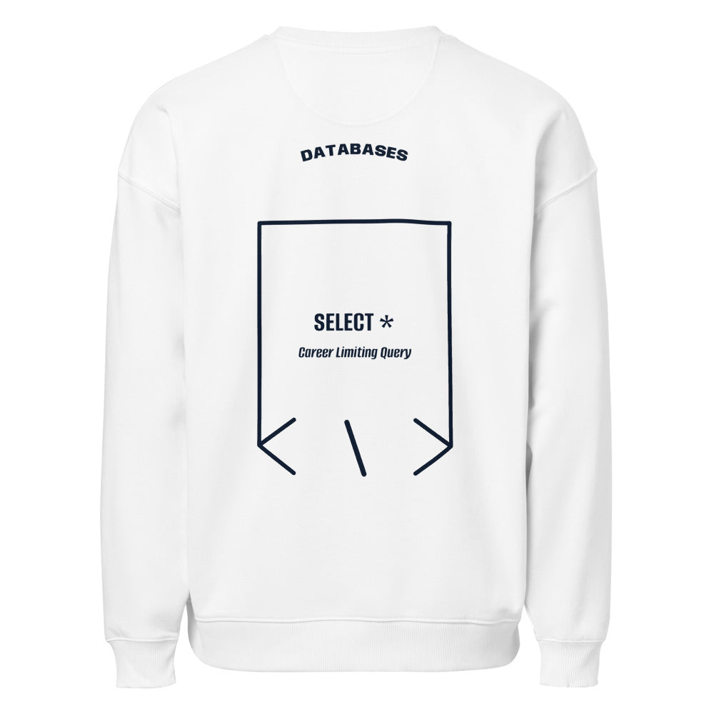 SELECT * — White French Navy back mockup