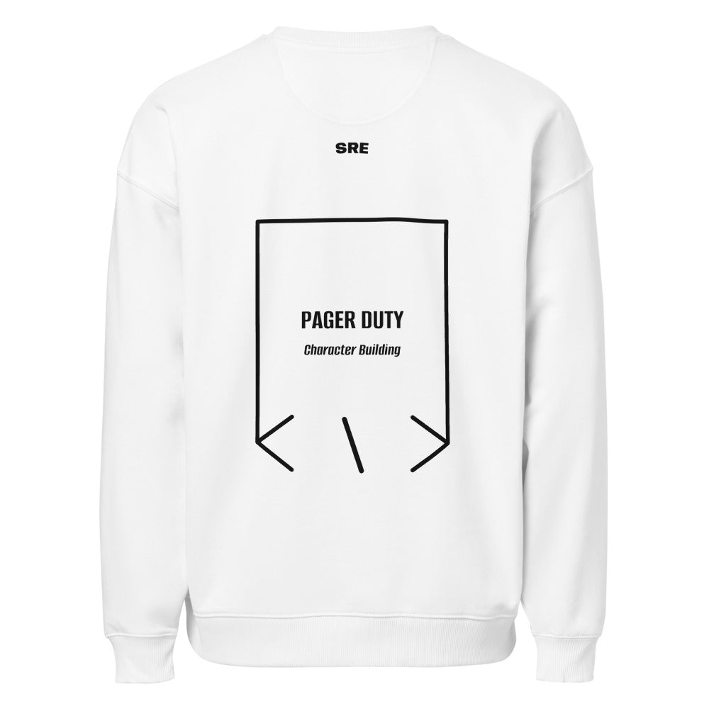 Pager Duty — White Black back mockup