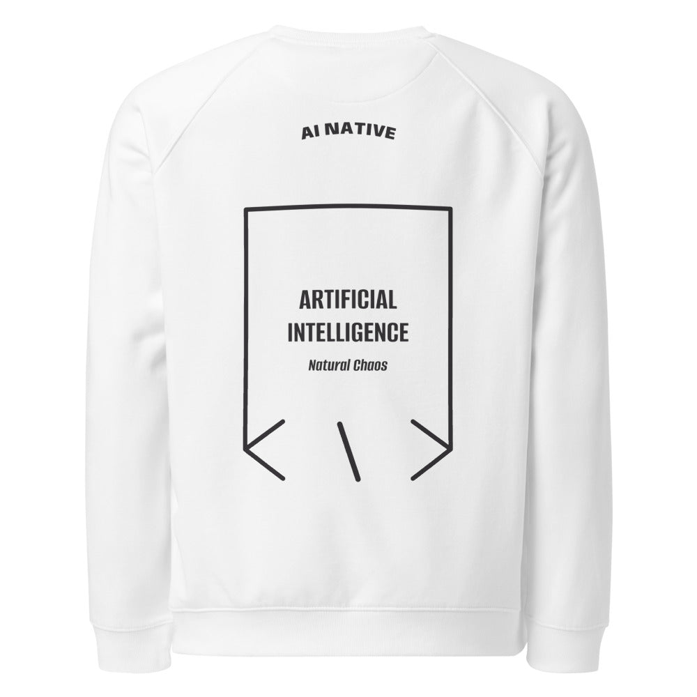 Artificial Intelligence — White Charcoal Melange back mockup