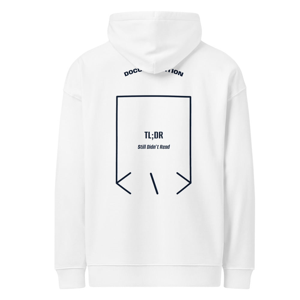 TL;DR — White French Navy back mockup