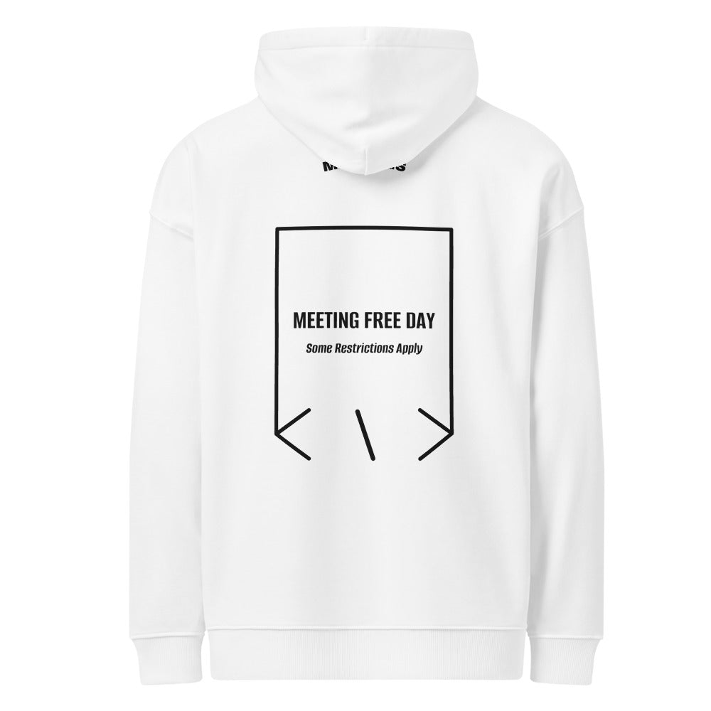 Meeting Free Day — White Black back mockup