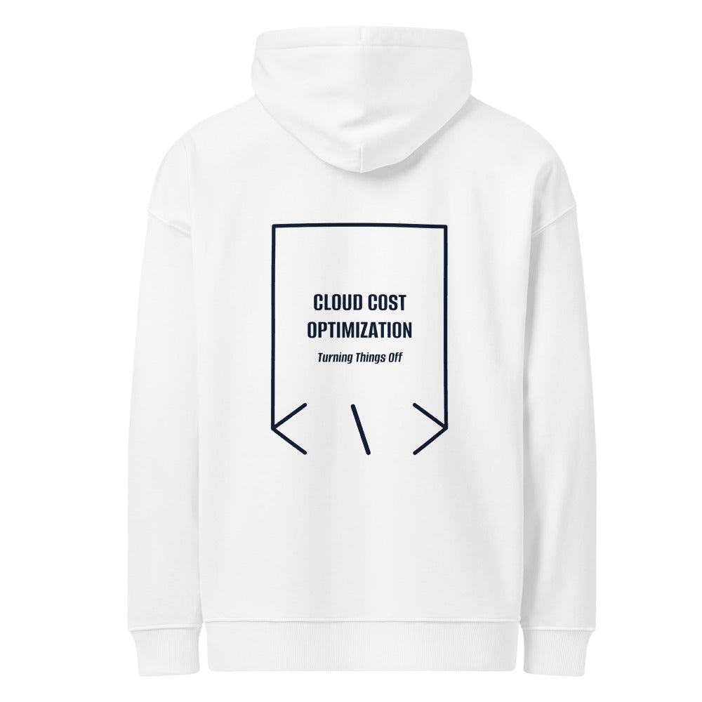 Cloud Cost Optimization — White French Navy back mockup