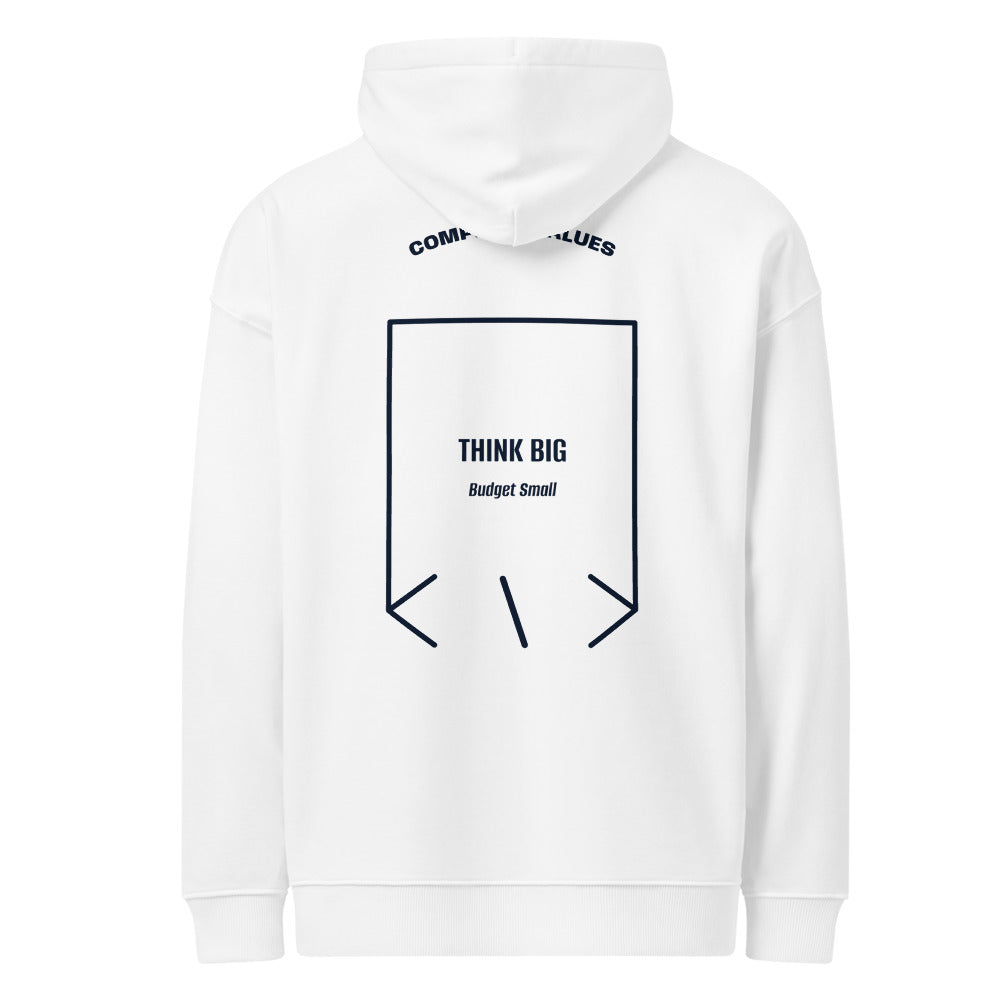 Think Big — White French Navy back mockup