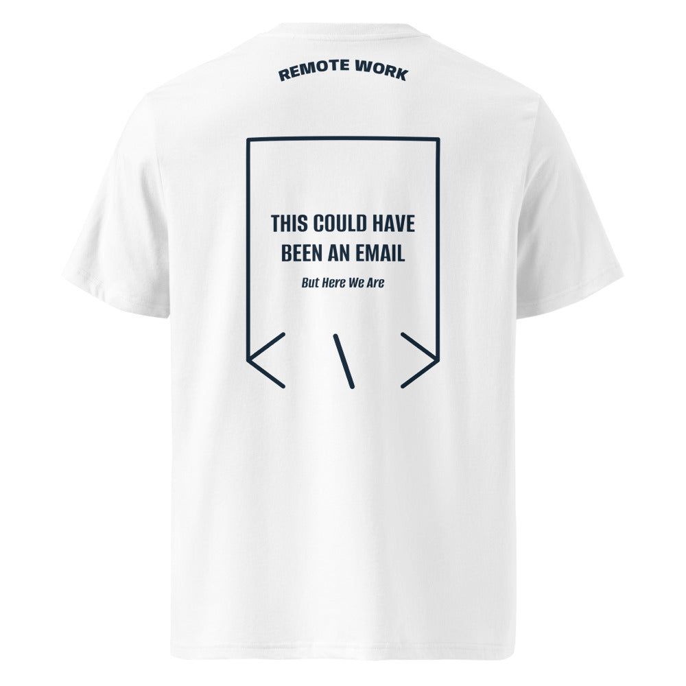 This Could Have Been An Email — White French Navy back mockup
