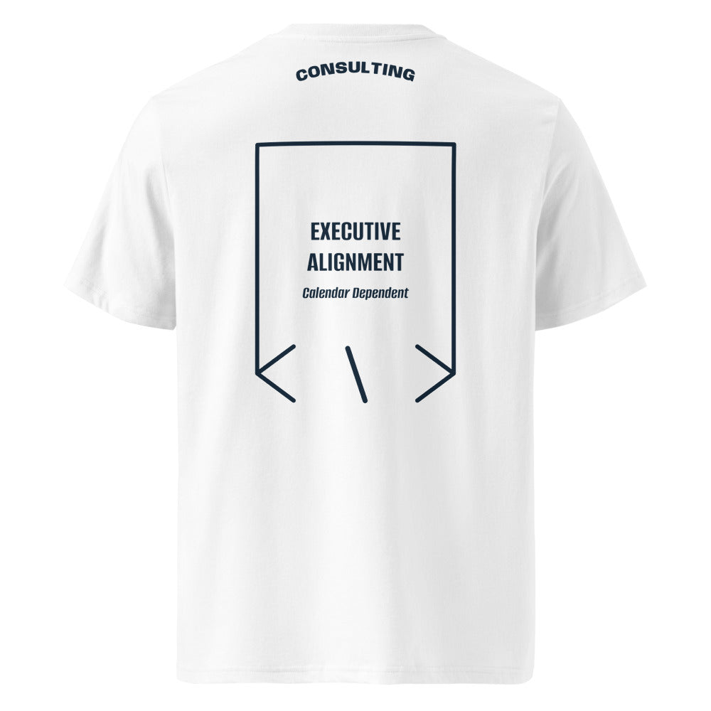 Executive Alignment — White French Navy back mockup
