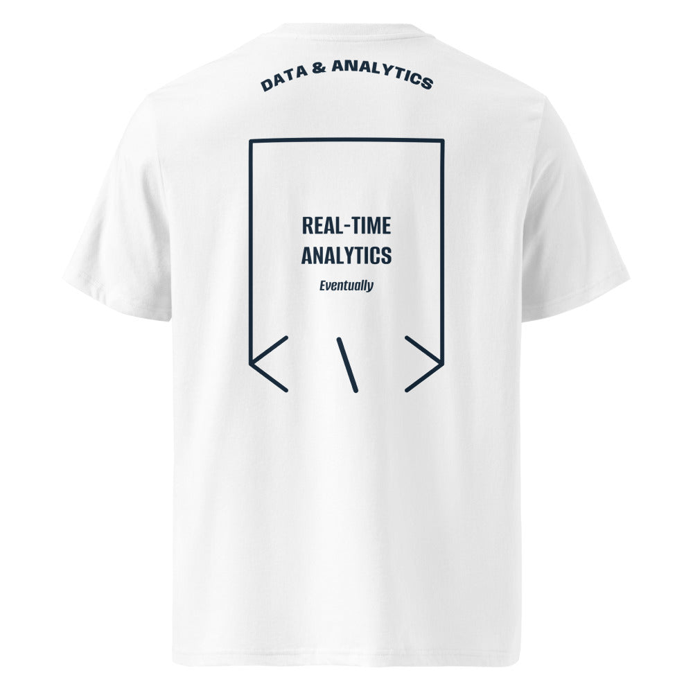Real-Time Analytics — White French Navy back mockup
