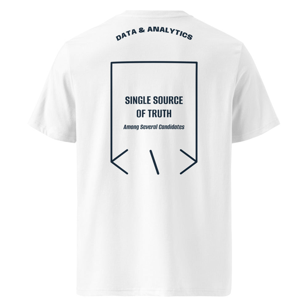 Single Source Of Truth — White French Navy back mockup