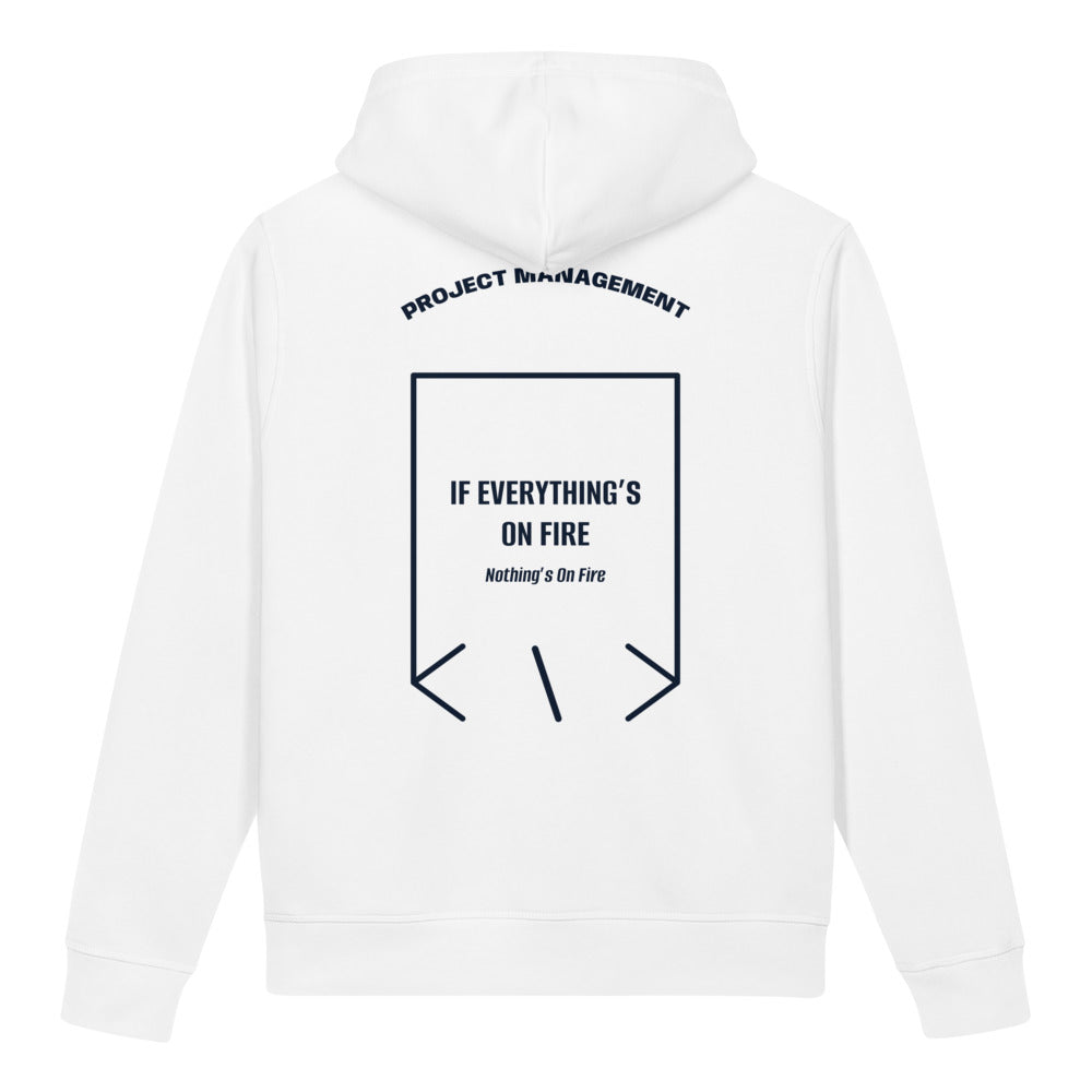 If Everything’s On Fire — White French Navy back mockup