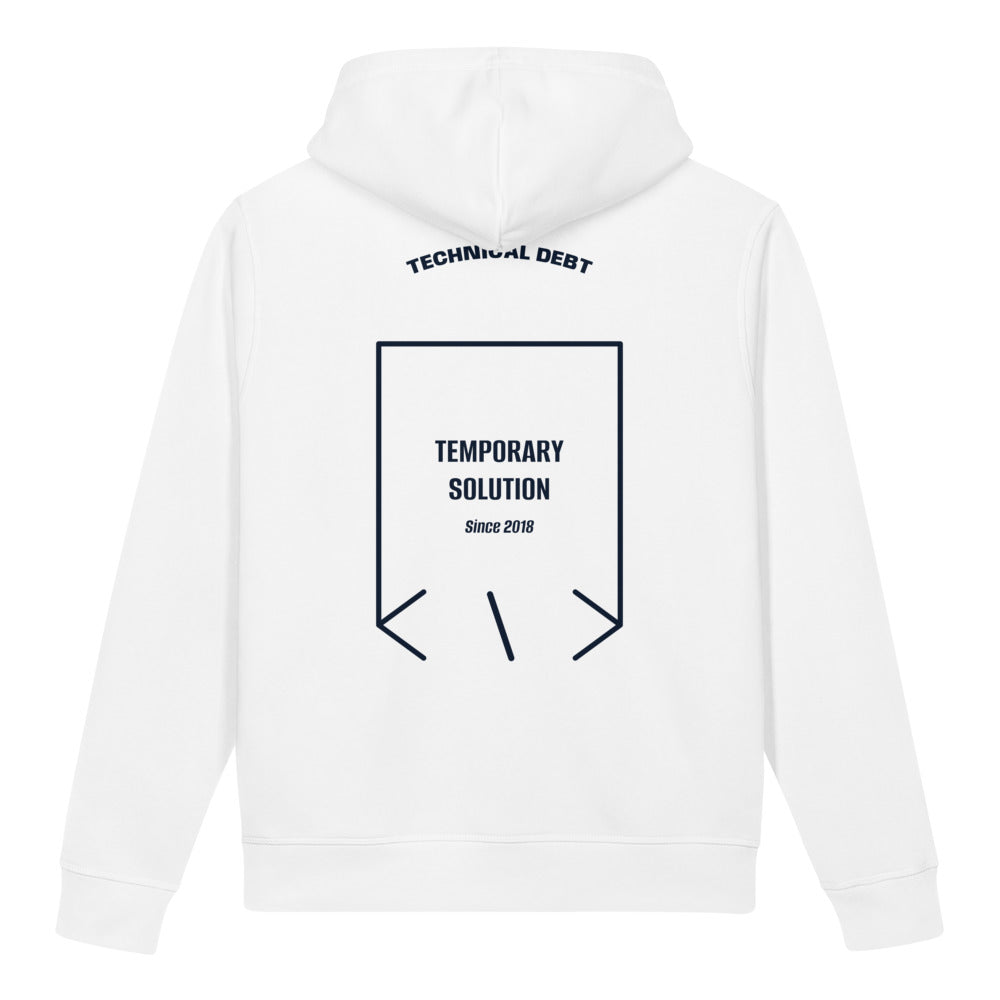 Temporary Solution — White French Navy back mockup