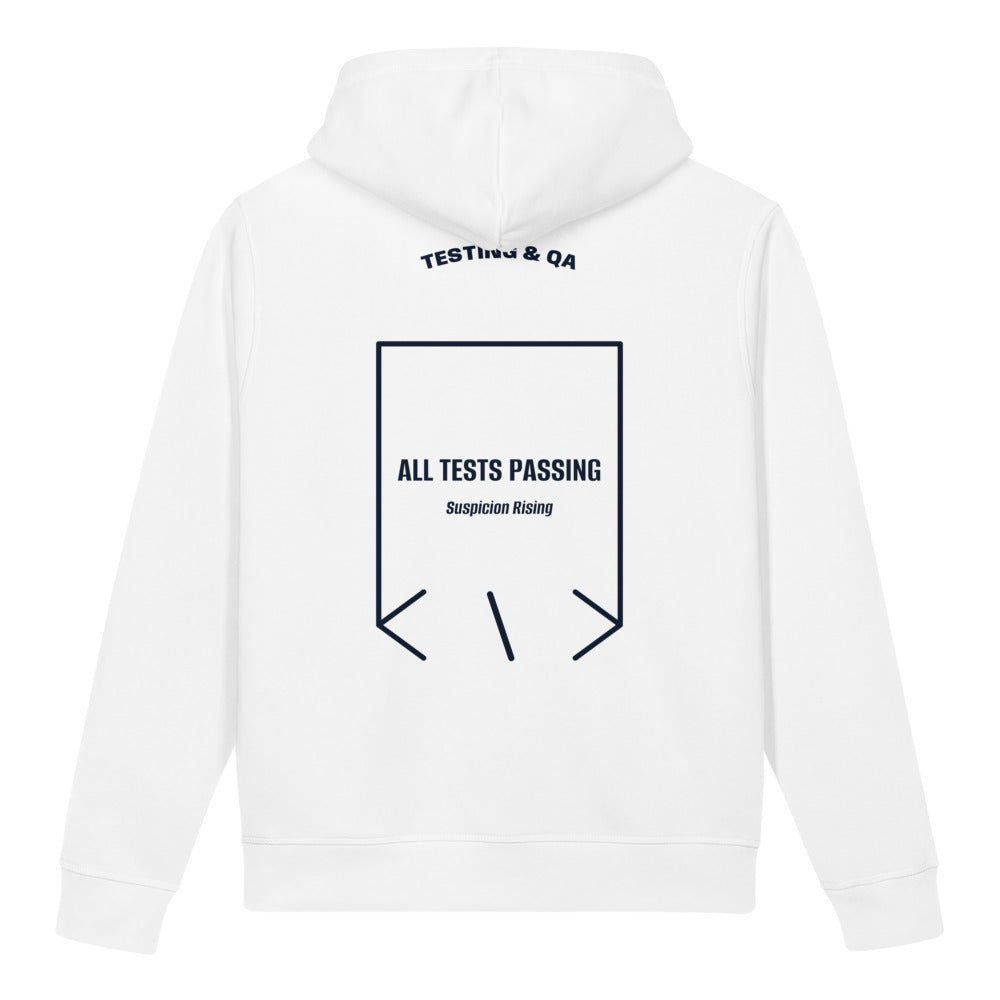 All Tests Passing — White French Navy back mockup