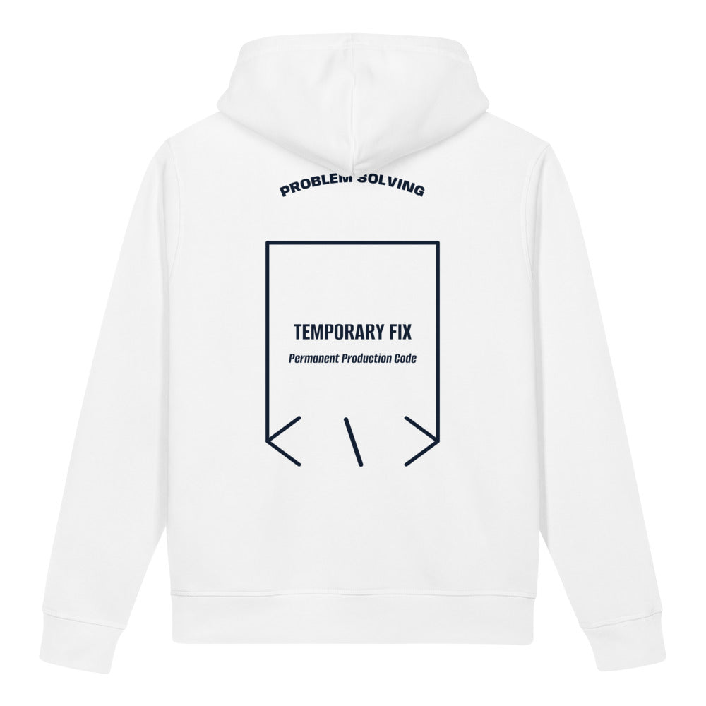 Temporary Fix — White French Navy back mockup