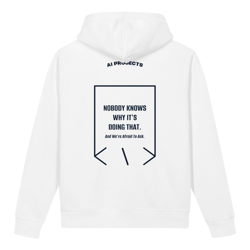 Nobody Knows Why It's Doing That. — White French Navy back mockup