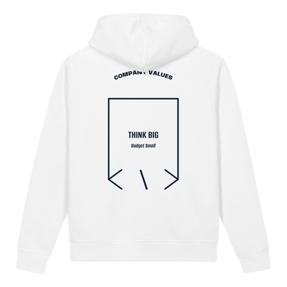 Think Big — White French Navy back mockup