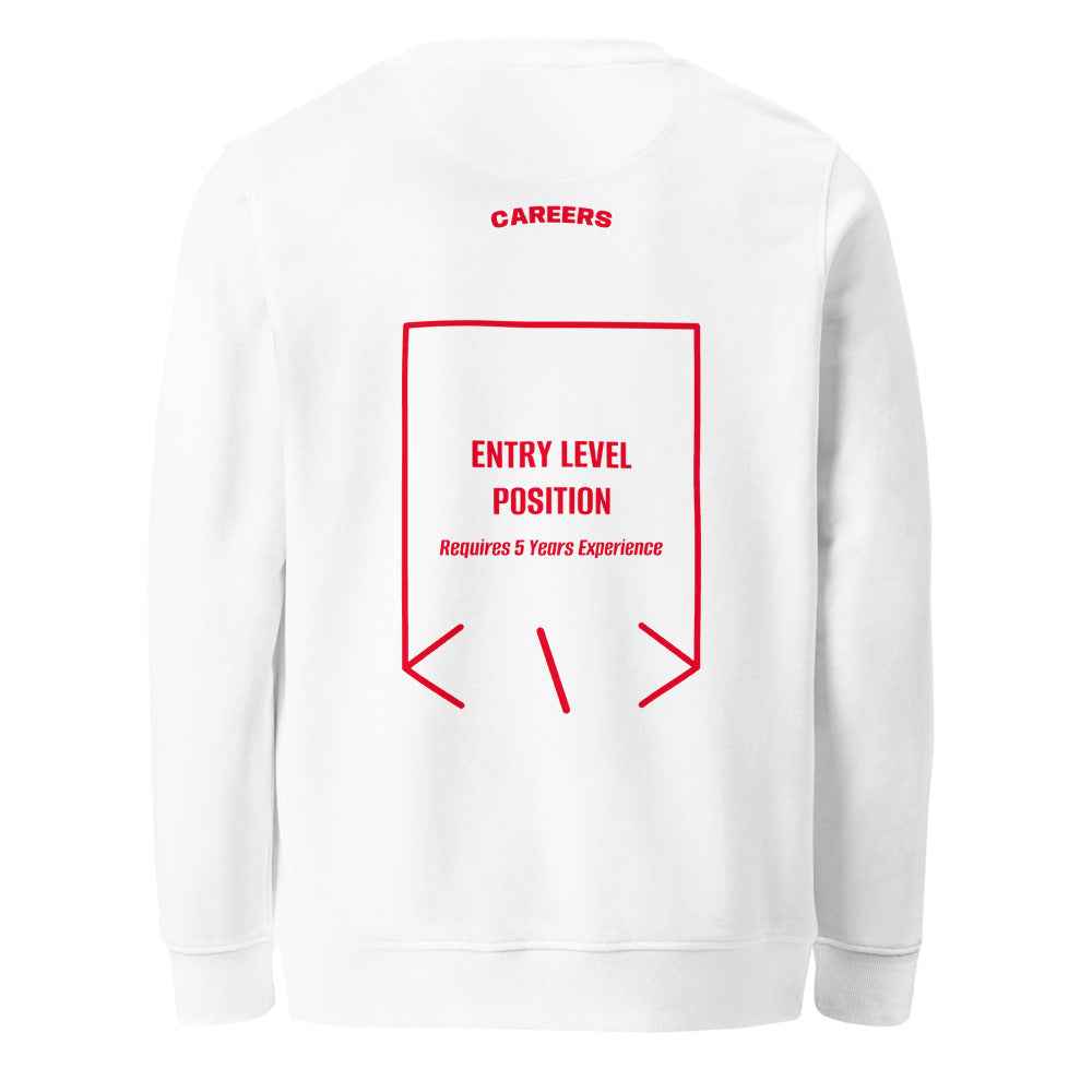 Entry Level Position — White Red back mockup