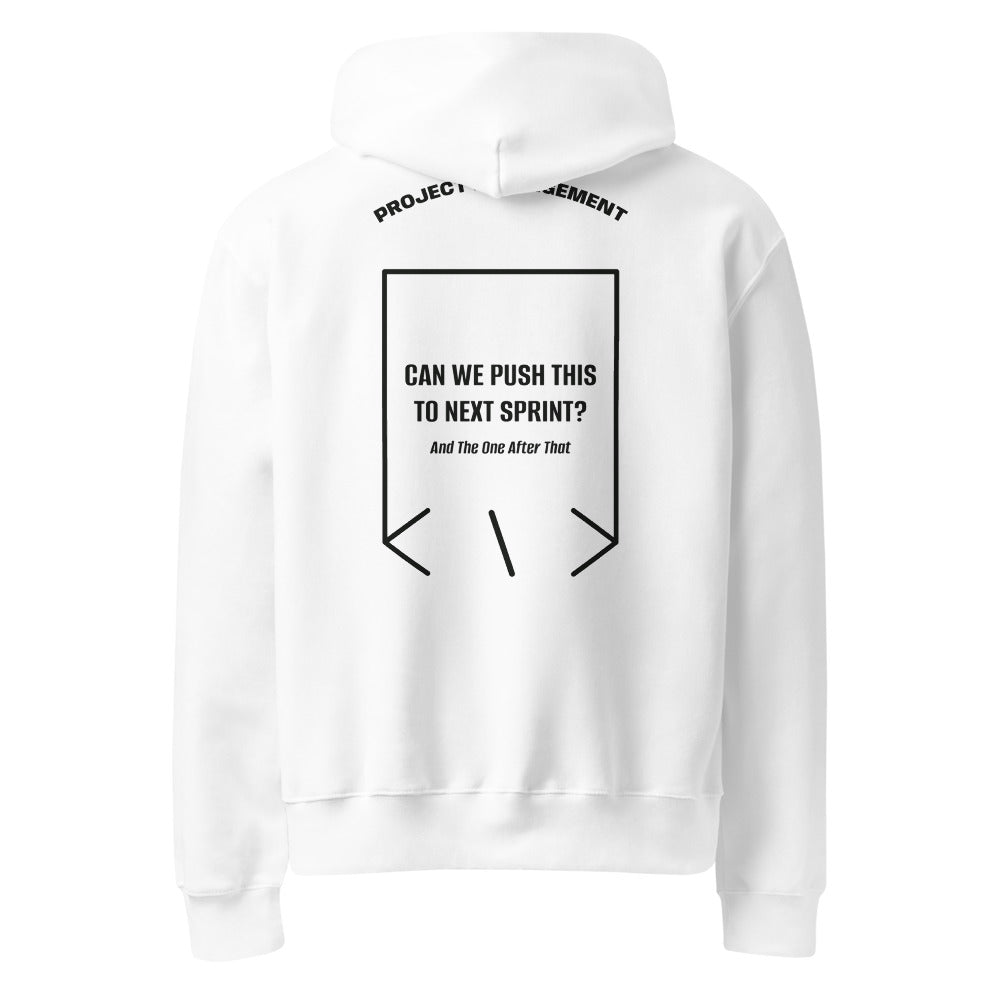 Can We Push This To Next Sprint? — White Vintage Black back mockup