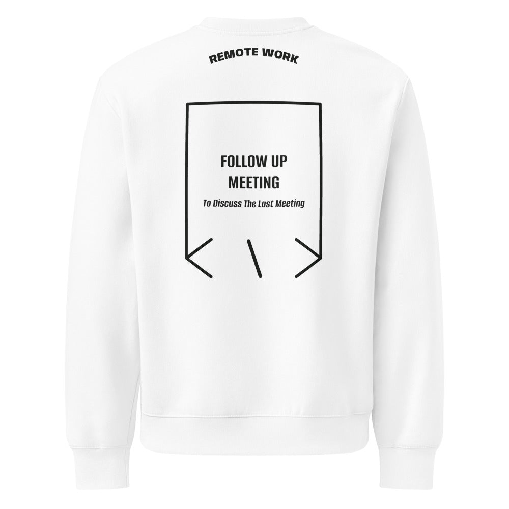 Follow Up Meeting — White Vintage Black back mockup