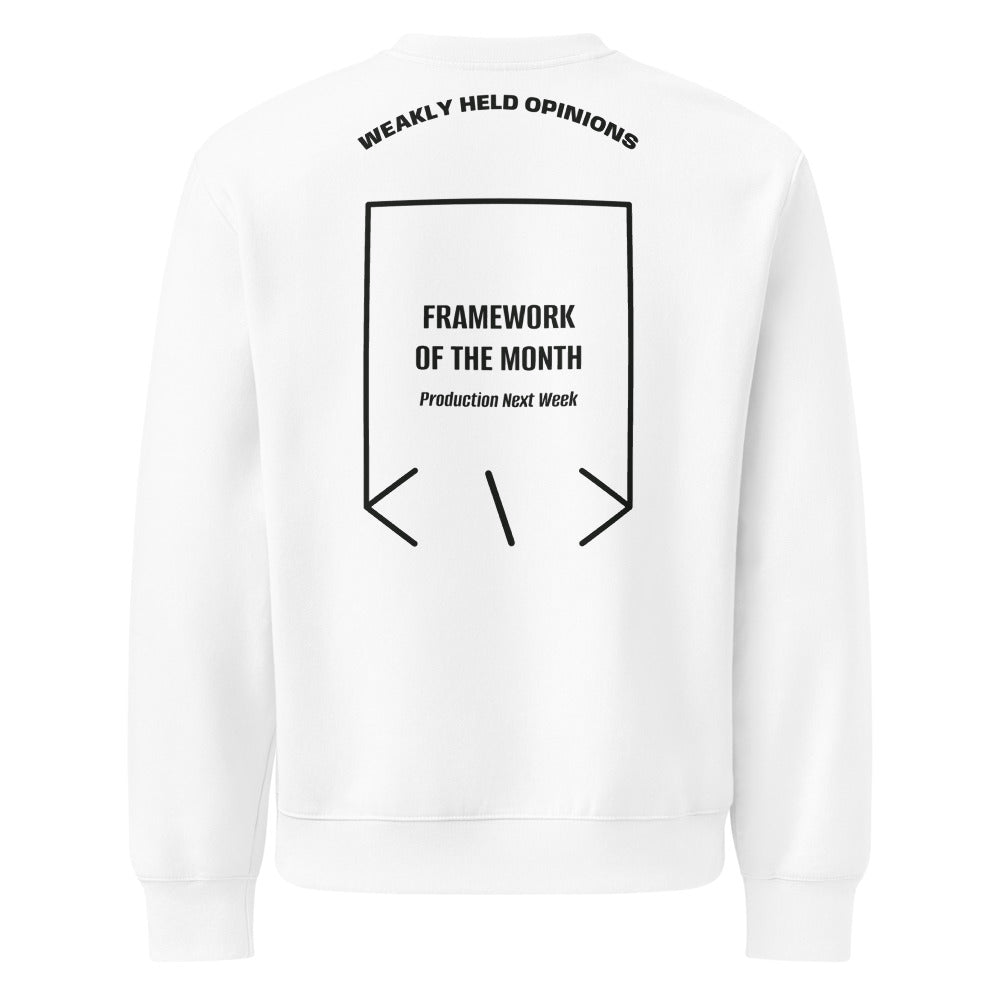 Framework Of The Month — White Vintage Black back mockup