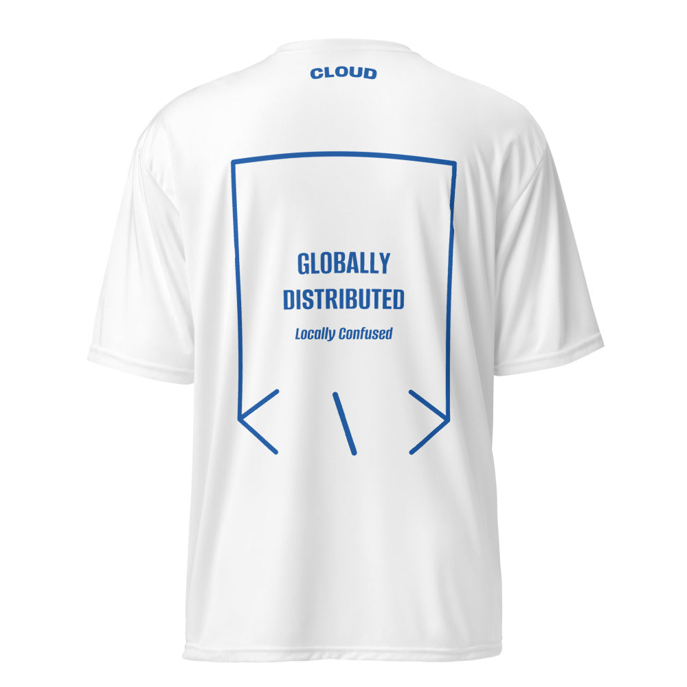 Globally Distributed — White Royal back mockup