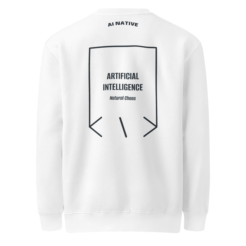 Artificial Intelligence — White Navy back mockup