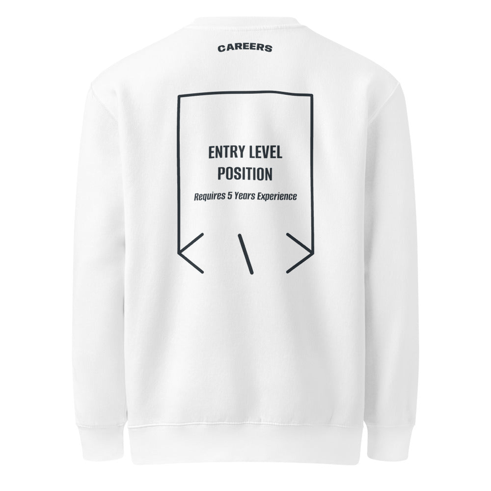 Entry Level Position — White Navy back mockup